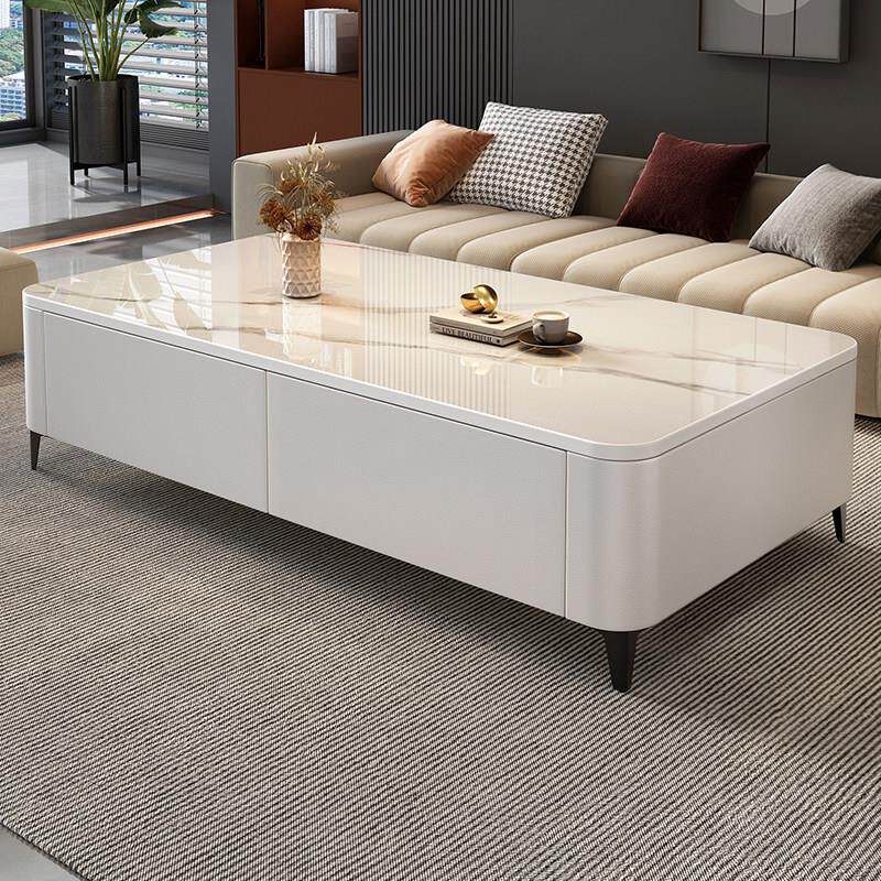 茶几客厅家用小户型2025新款轻奢高级感茶桌落地茶几电视机柜组合