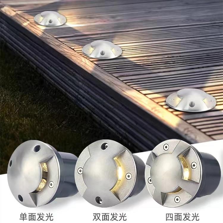 LED不锈钢地埋灯侧面透光灯6W9W12W户外广场踏步台阶灯嵌入式地灯