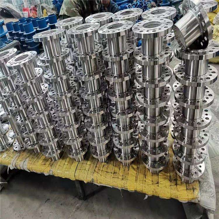 蓝色喷漆B2F法兰式限位伸缩器 管道伸缩传力接头厂家直发