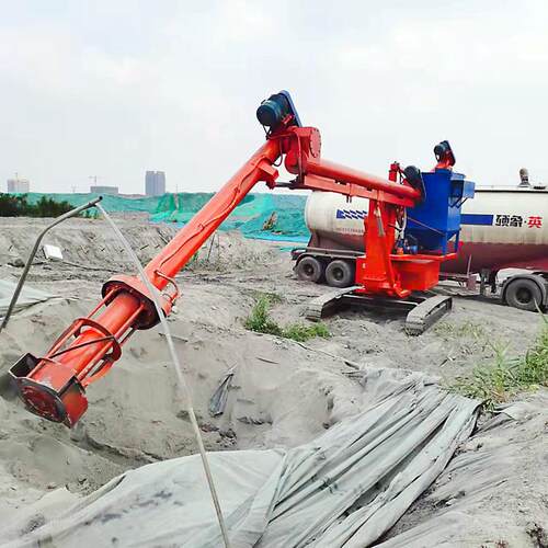 钢带行走式大螺旋装车机 地库粉煤灰自动进料装车机 大型螺旋机