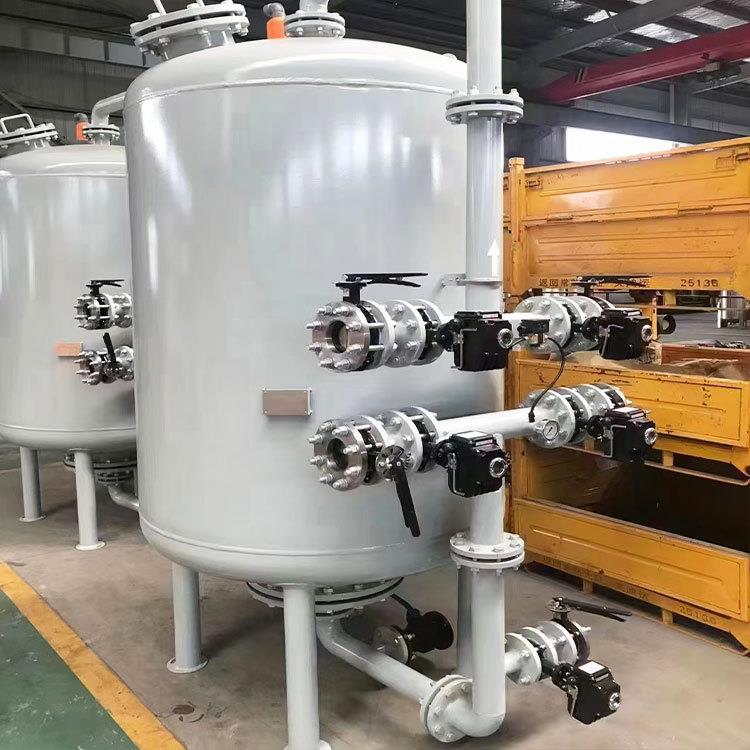 浅层砂石英砂高速过滤器 工业循环水多罐反冲洗水处理设备石英砂