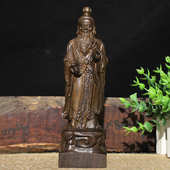 木问工艺品货源红木天人摆件摆摊圣人木雕物皮家居灰雕刻文玩老子