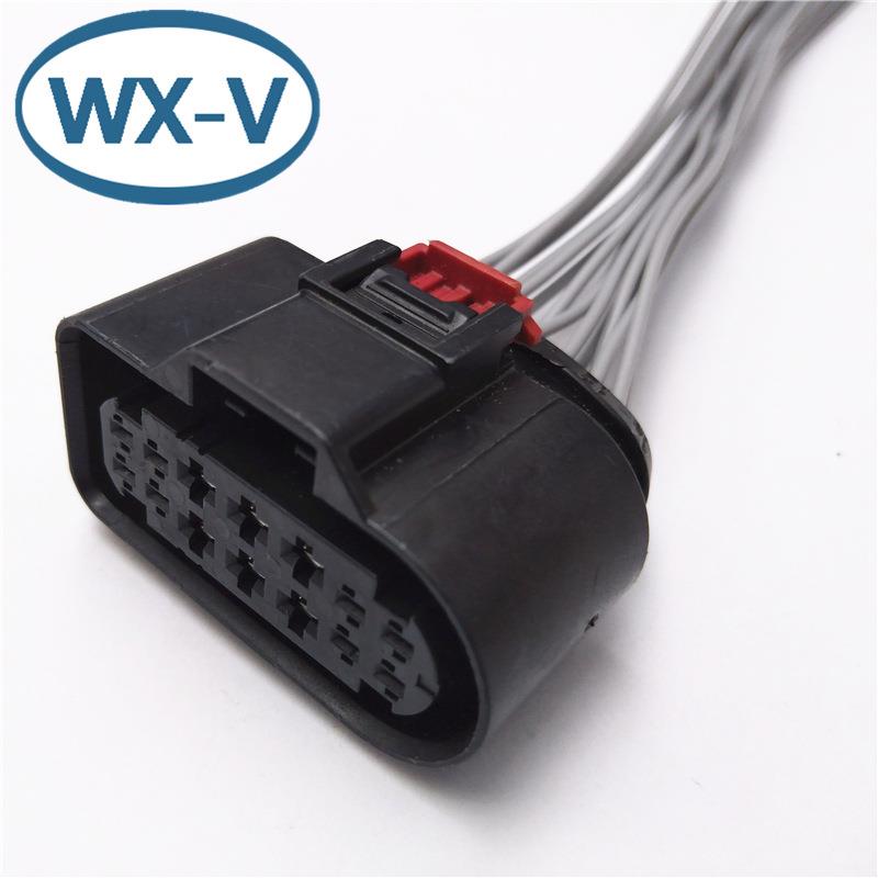 8W0973737 线束汽车线连接器2/3/4/5/6孔1-1718644-1公母对