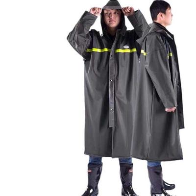 3520全胶雨衣长款分体男女外卖骑行长款针织布全身透气钓鱼防暴雨