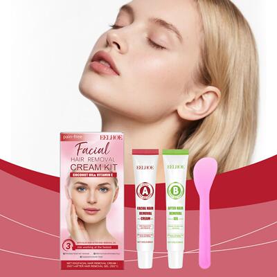 EELHOE Facial Hair Removal Kit - Gentle Cleansing Fuzz, Lip,