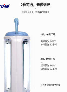 爱普特应急灯家用LED充电式停电备用超亮夜市摆摊移动照明