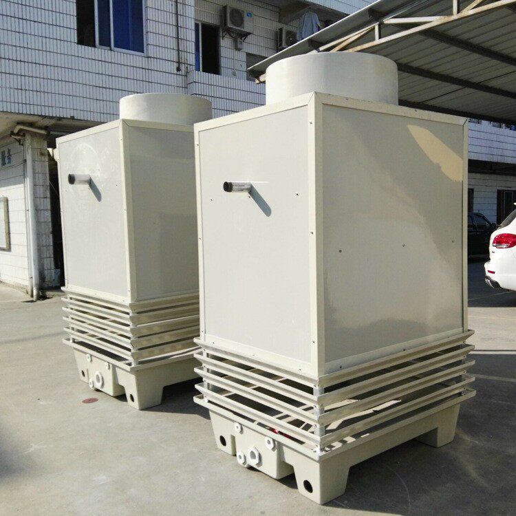 逆流式方玻形璃钢冷却循塔环水冷却凉水注塑机LYLF100-散热塔冷水