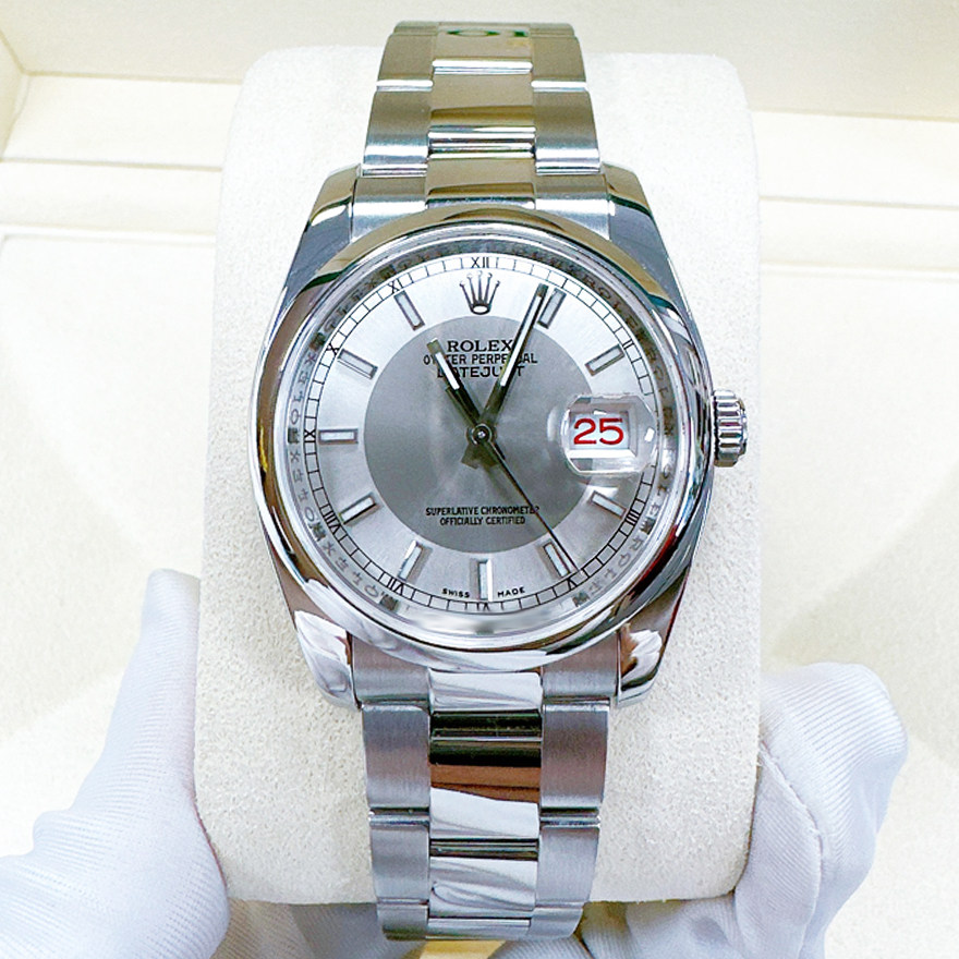 一口价98新劳力士36表盘手表男士日志型全自动机械瑞士腕表116200
