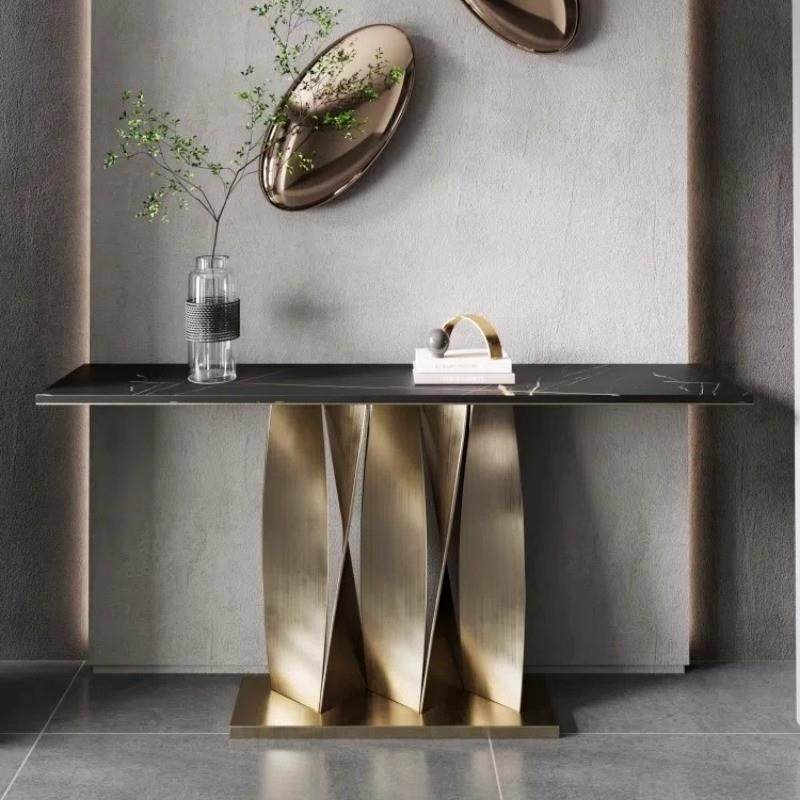 轻型豪华入口门到门入口桌别墅客厅墙壁装饰柜板岩端景桌入口入口,住宅家具,玄关台,淘宝优惠券,粉丝福利购,淘宝优惠卷