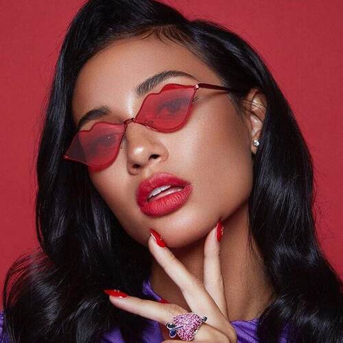 sunglasses women polarized summer lips sunglass 红唇太阳眼镜