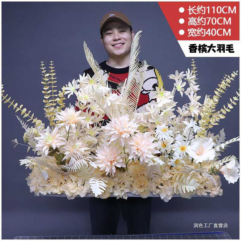 新款婚庆千代兰地排花婚礼红色路引挂牌花迎宾区成品仿真花艺装饰,家居饰品,仿真花/假花,淘宝优惠券,粉丝福利购,淘宝优惠卷