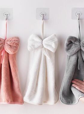Bow-shaped hand towel, suitable for hanging in the kitchen o