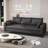 沙发小户型客厅2025新款 直排休息区接待布艺出租房双人小沙发 意式