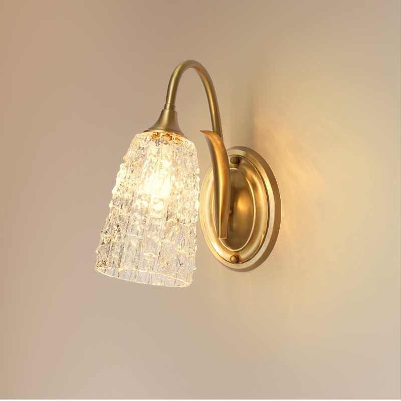 卧墙艺术铜轻卧室墙电视壁灯奢简约背景客厅床头灯全美式主灯现代