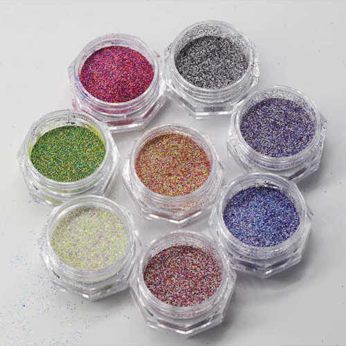 新款美甲彩色粉色日系毛呢粉流行百搭DIY细闪指甲彩绘装饰亮片