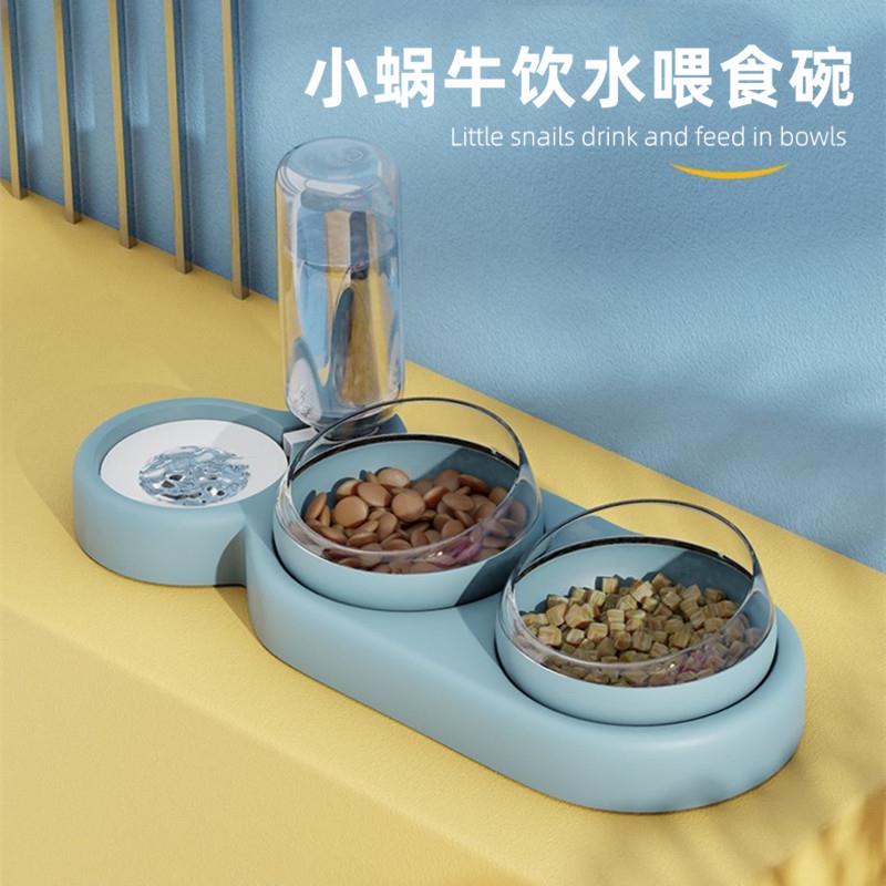 狗狗双碗自动宠物碗喂食器猫咪饮水器猫盆狗碗猫碗猫猫用品饮水机