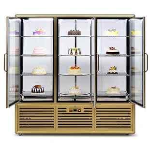 商用旋转蛋糕展880柜三门六门蛋糕示蛋柜酒店西餐厅柜面包店展示