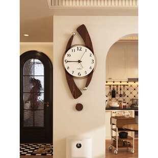 lzF美世达中古风钟表挂钟客厅2024新款现代复古时钟挂墙高级艺术