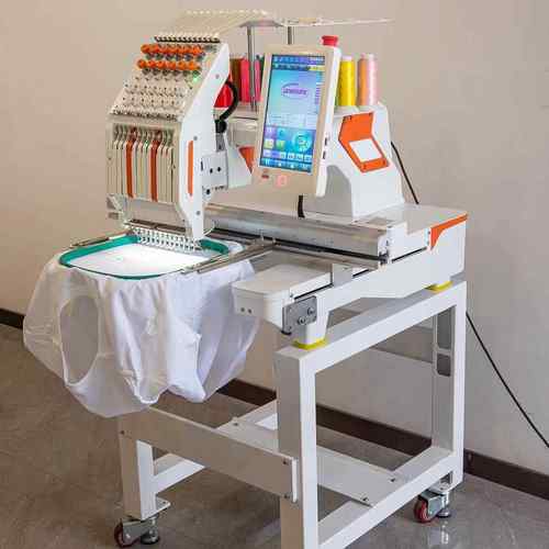 叶氏2025新款家用马头机电脑绣花机成衣浴巾帽子单头12针刺绣机