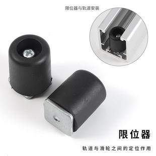 金属衣柜无下轨折叠门吊轮五金配件全套砌墙日式衣帽间轨道吊滑轮