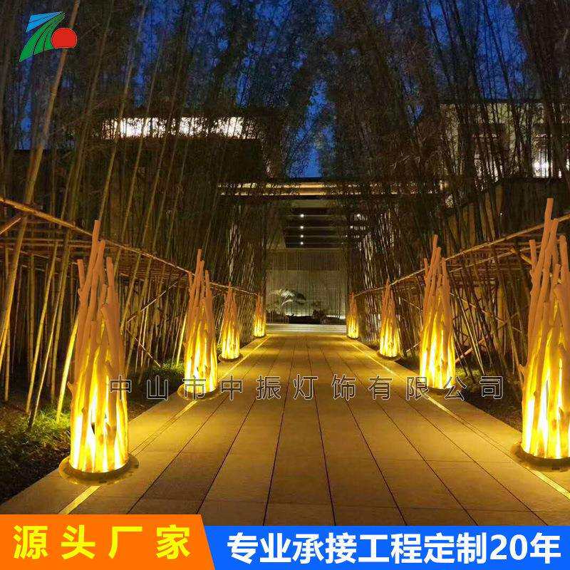 led仿真发光树枝堆柴火堆园林公园商场酒店景观节日亮化装饰灯具