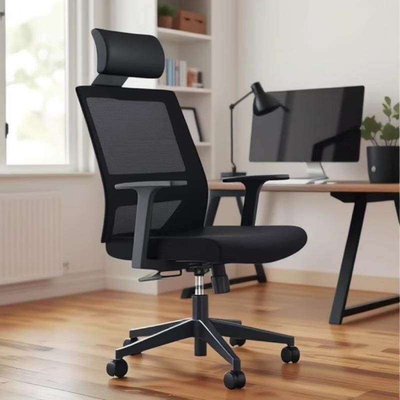 透气护腰电脑椅电竞椅家用久坐椅会议网布办公椅职员累转椅不