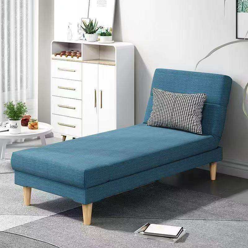布艺沙发床单人两用贵妃躺椅多功能美人榻可折叠沙发客厅租房公寓