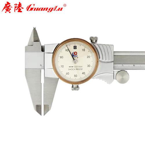 广陆 新金属壳带表卡尺 171-136A2GD