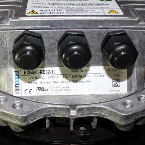 德国进口ebmpapst R3G560-RB32-10 380V 4.43A 大型净化风机