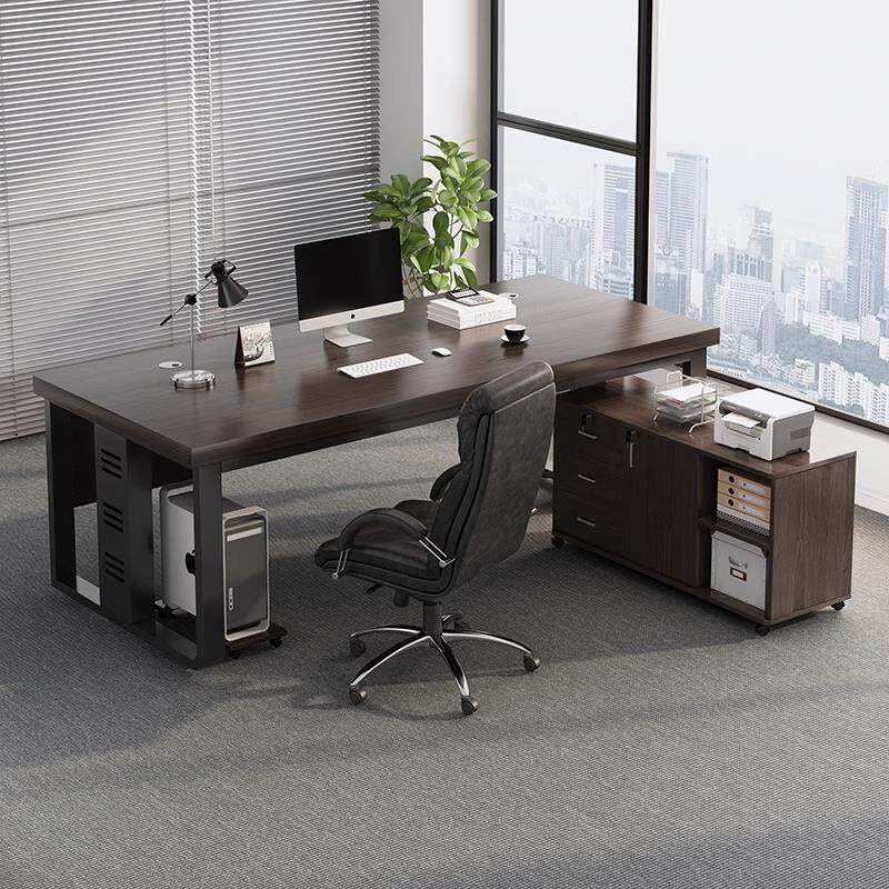 办公桌现代简约台式电脑桌家用老板桌办公室职员桌椅组合电脑桌子