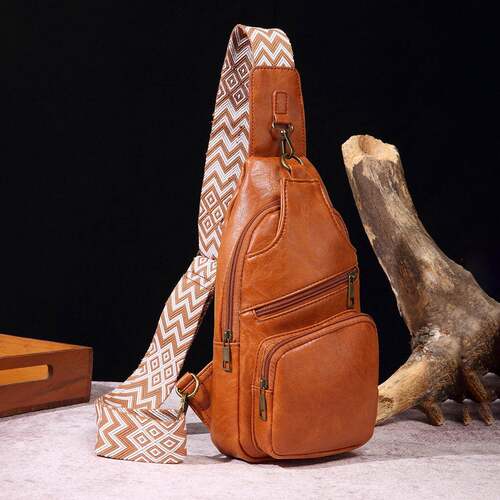 Retro casual fashion chest bag, crossbody women