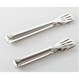 加厚加长食品夹子 高级烧烤夹食物夹菜夹 不锈钢牛排面包夹手抓饼