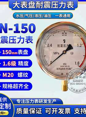 压力表YN-150径向耐震充油液压 油压 气压 水压防震压力表