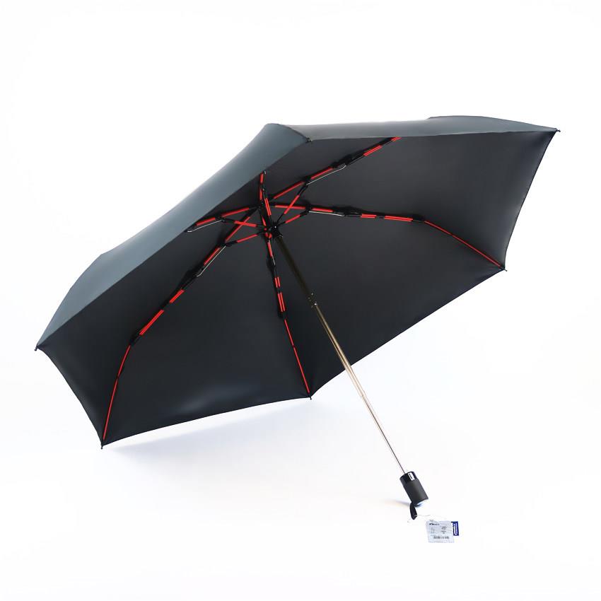 台湾彩虹屋折叠加大加固纯色晴雨两用黑胶防晒防紫外线遮阳太阳伞