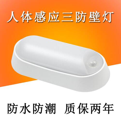 户外人体感应壁灯防水LED灯客厅阳台庭院220V三防室内壁挂灯
