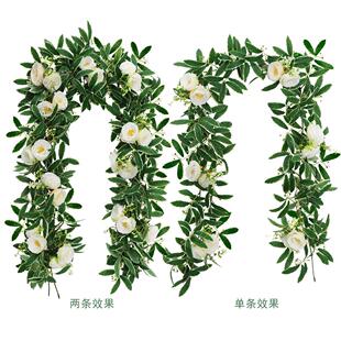跨境人造仿真植物藤条婚礼家居装饰仿真藤森系花园场景布置假花藤
