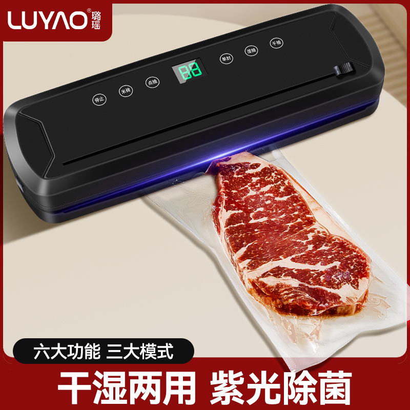真空封口机家用大型食品保鲜密封机商用干湿两用全自动抽真空机器