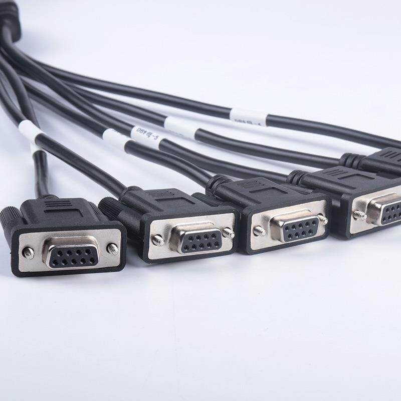 OBD2公头 转6个DB9 母头接口 Serial RS232 OBD2 CABLE 连接线