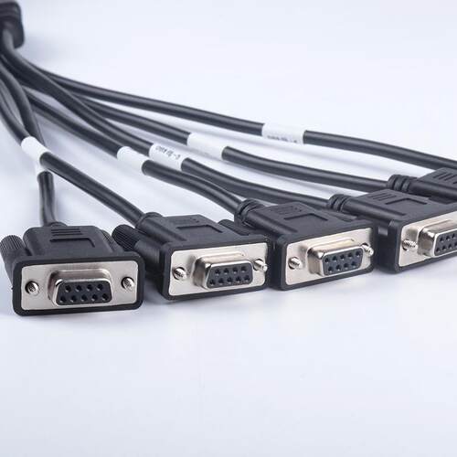 OBD2公头 转6个DB9 母头接口 Serial RS232 OBD2 CABLE 连接线