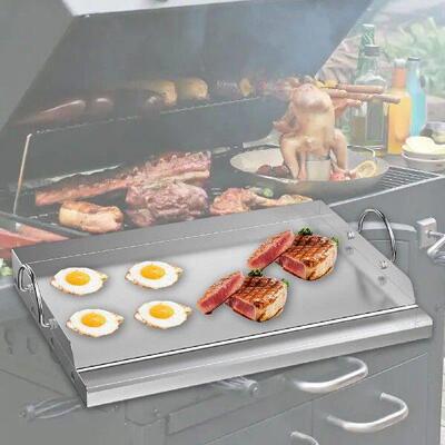 Cooking Griddle Convenient Removable Handles Nonstick