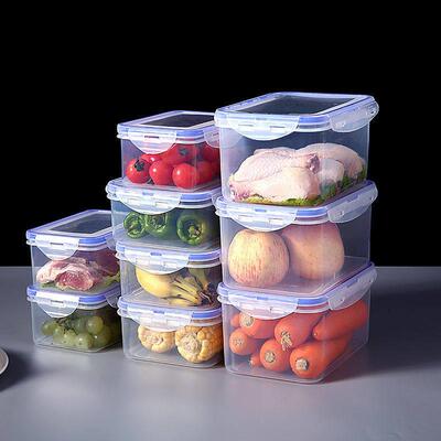 plastic food fruit storage box container lunch fridge big