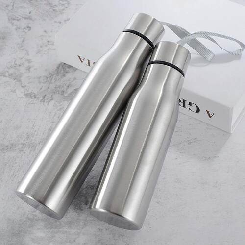 500ml/1000ml Stainless Steel Sport Water Bottle Single-layer