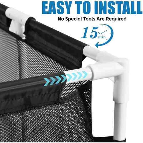 玩具收纳泳小池推b车TRQ置物架可移动储物箱筐as塑料架杆置物架