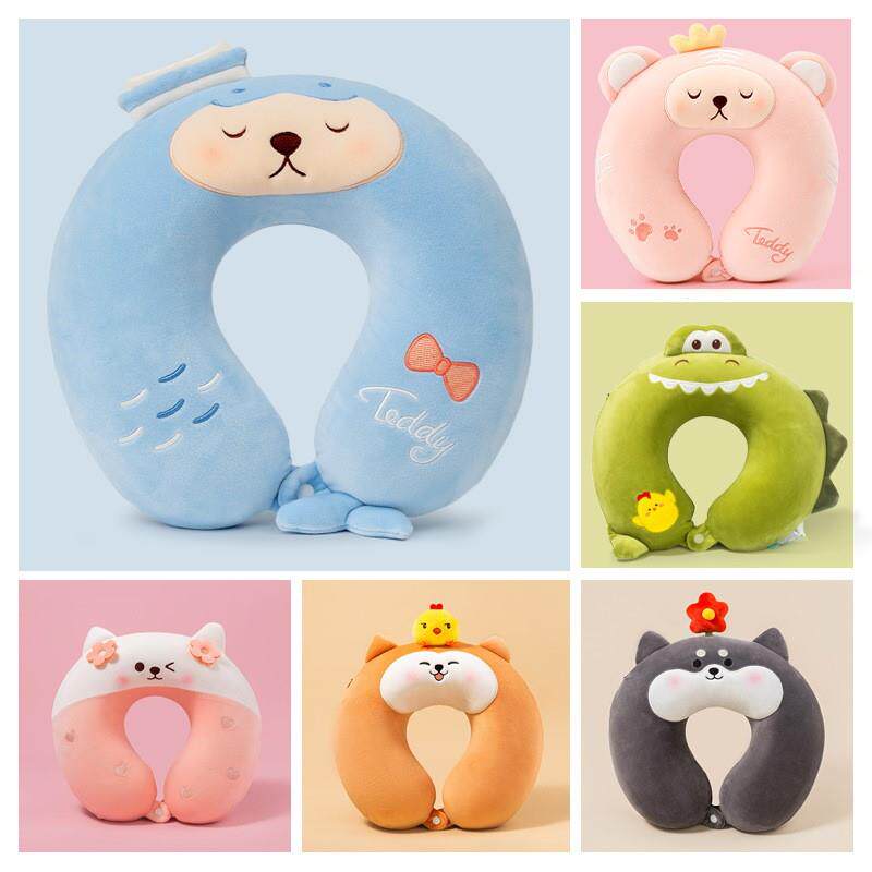 可爱卡通U型枕颈椎学生午睡护颈靠枕汽车飞机旅行记忆棉头枕
