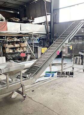 耐高温不锈链板送机食品上料机油20250228炸食流水钢线工业五金传