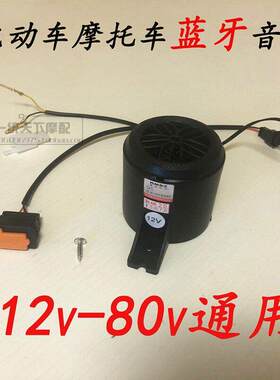 12v48v60v72v电动车机车蓝牙音响小龟王滑板车简易款电动车鬼火