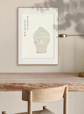 雅趣 新中式餐厅多联装饰画古意瓶中世界茶室禅意画水墨山水国画