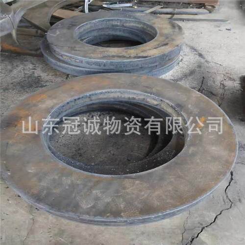 522板Q345B切钢割图加工一体特厚钢板件掏空件圆盘按纸尺寸精确