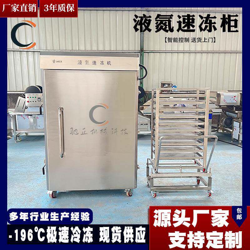 全自动鲢鱼头速冻机商用甲鱼液氮速冻柜-196度海产品商用冷冻