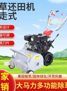 新款碎草还田农用自走汽油割草机果园小型家用手推打除草机剪草坪